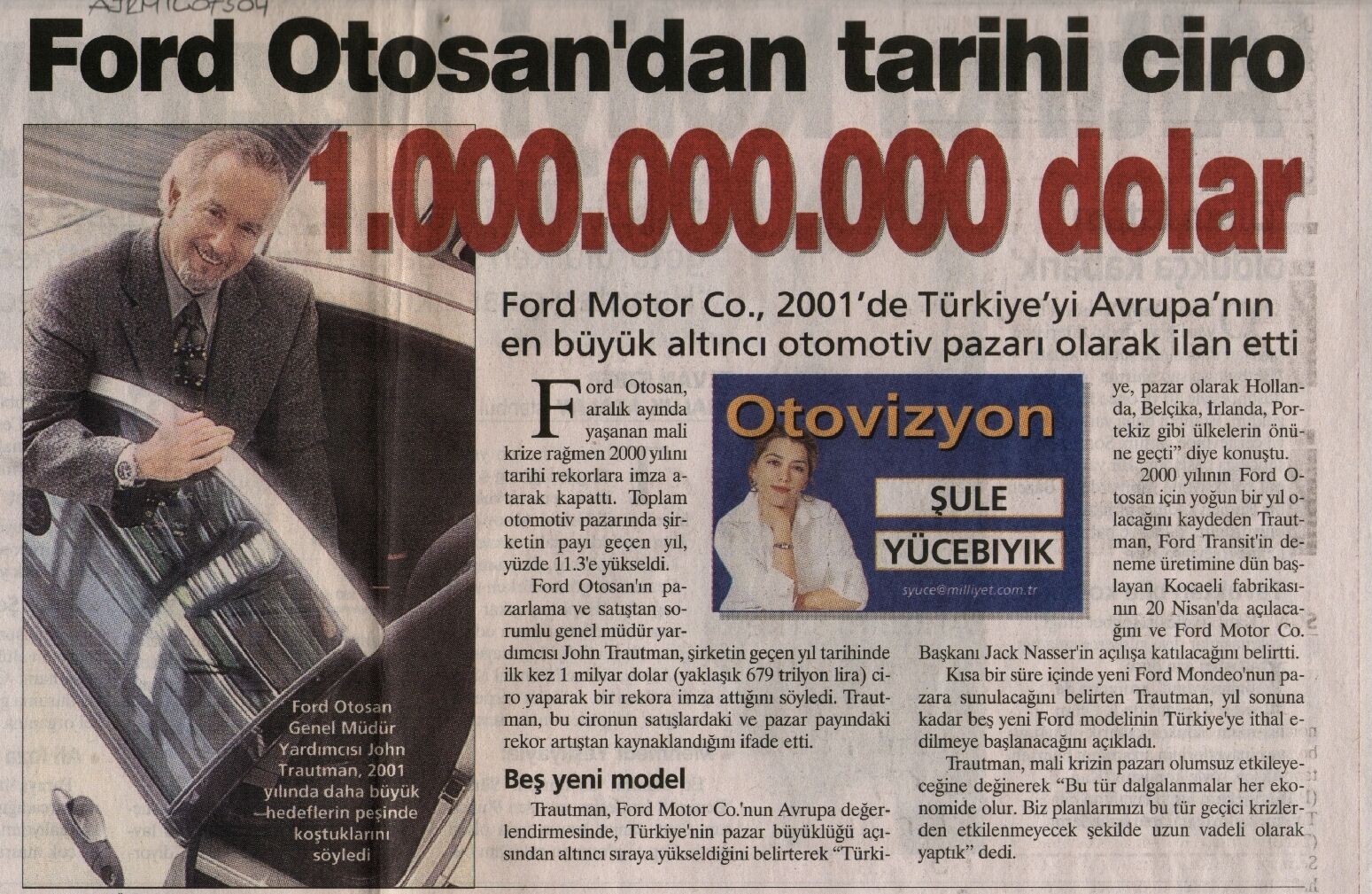 Salt Research Ford Otosan dan tarihi ciro 1.000.000.000 dolar